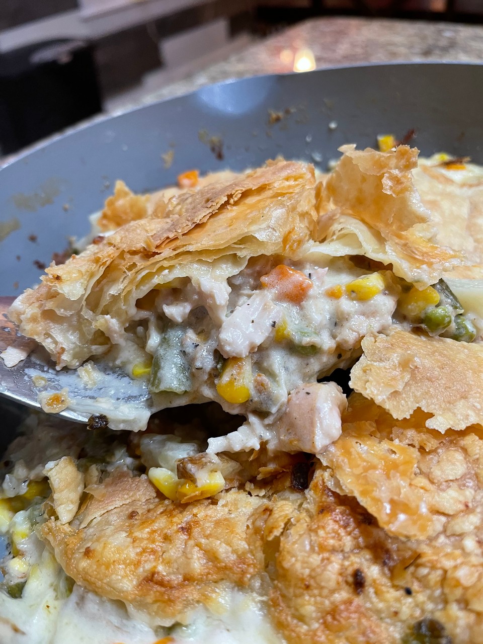 Quick Leek and Chicken Phyllo Cups